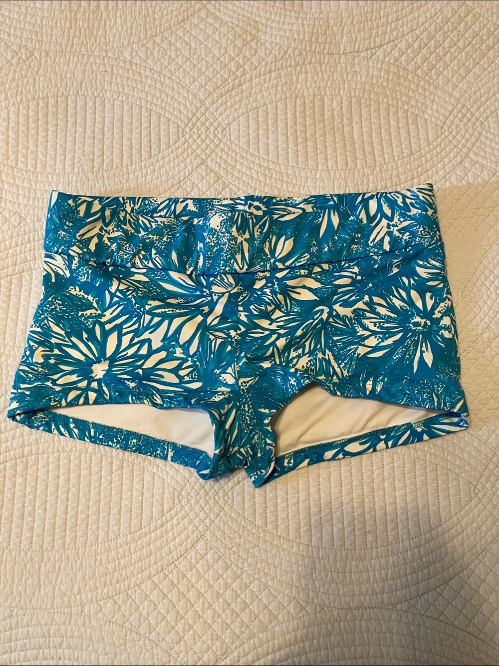 Frankie’s Bikinis Blue Swim Shorts small